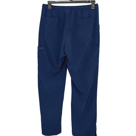 Dickies Womans Medical Scrub Pants Navy DK010 Sz L Loose Fit Utility Cargo Nurse - Picture 2 of 13